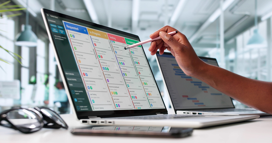Gestion logistique et organisation d’événement d’entreprise avec tableau de bord et planning de tâches.